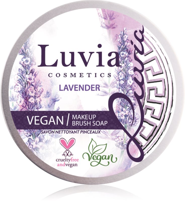 Luvia Cosmetics Lavender Brush Soap sapun pentru curatare pentru pensule cosmetice 100 g
