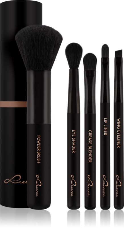 Luvia Cosmetics Travel Set Espresso set perii machiaj calatorii