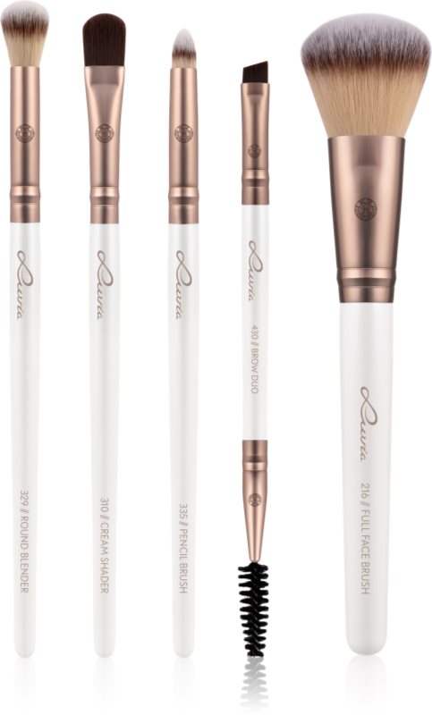 Luvia Cosmetics Daily Selection set de pensule cu husă Prime Vegan