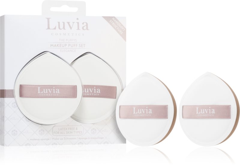 Luvia Cosmetics The Puffys Makeup Puff Set puf pentru pudra Elegance 2 buc