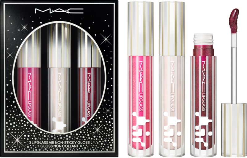 MAC Cosmetics Holiday Festive Affair Lipglass Air Trio set cadou de buze