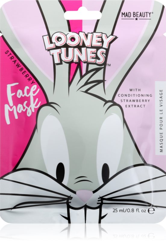 Mad Beauty Looney Tunes Bugs Bunny mască textilă hidratantă cu efect revitalizant 25 ml