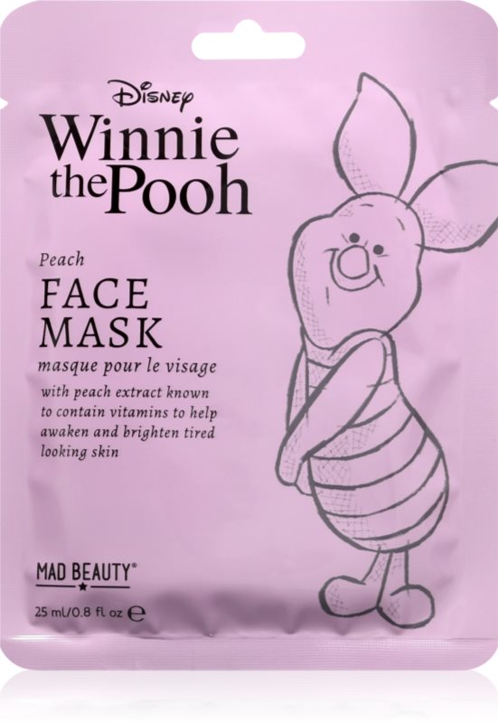 Mad Beauty Winnie The Pooh Piglet Masca de celule cu efect lucios 25 ml
