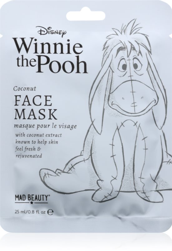 Mad Beauty Winnie The Pooh Eeyore mască textilă nutritivă 25 ml