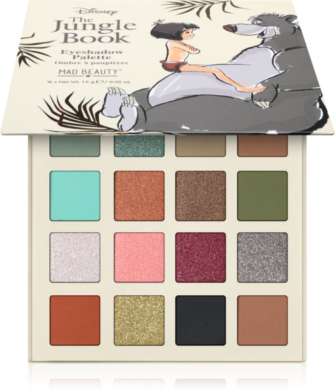 Mad Beauty The Jungle Book paletă cu farduri de ochi 16x1.5 g