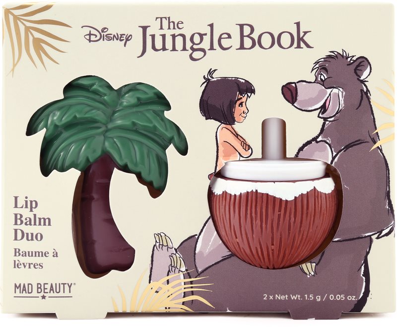 Mad Beauty The Jungle Book Lip Balm Duo balsam de buze 2x1.5 g