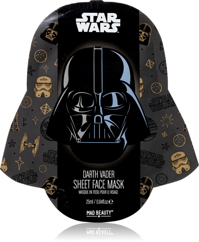 Mad Beauty Star Wars Darth Vader mască textilă antioxidantă cu extract din arbore de ceai 25 ml