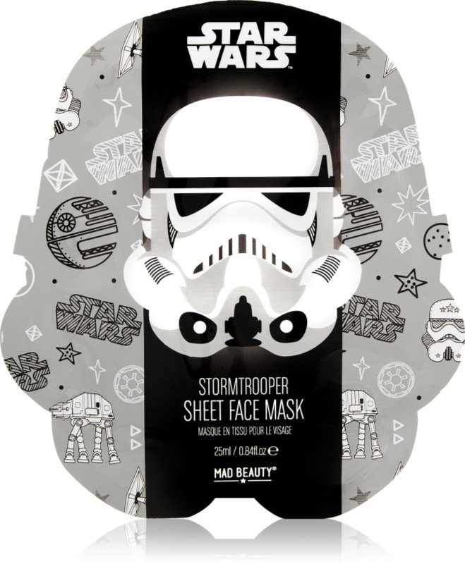 Mad Beauty Star Wars Storm Trooper mască textilă hidratantă cu extracte de ceai verde 25 ml