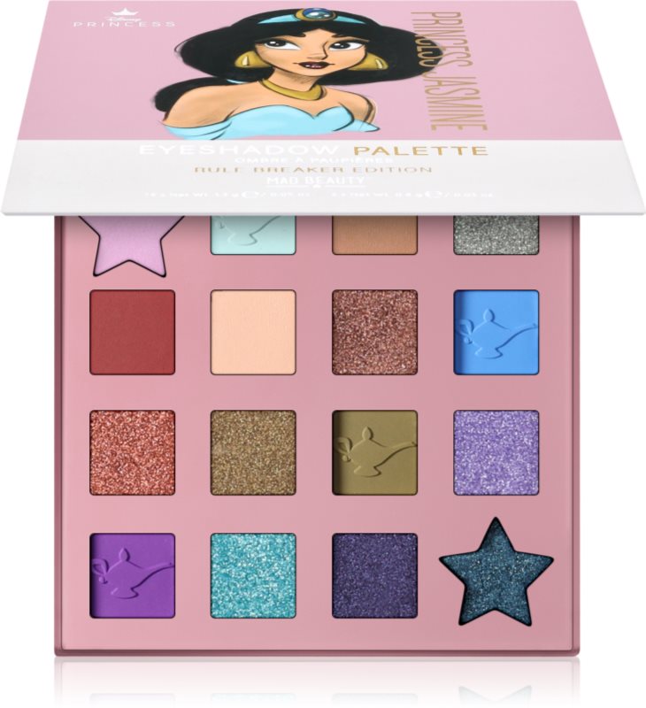 Mad Beauty Disney Princess Jasmine paletă cu farduri de ochi 19.8 g