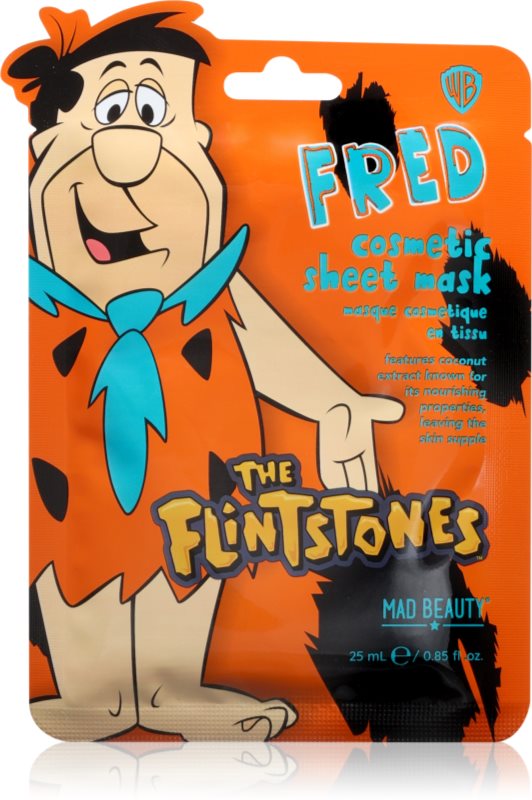 Mad Beauty The Flinstones Fred mască textilă hidratantă 25 ml