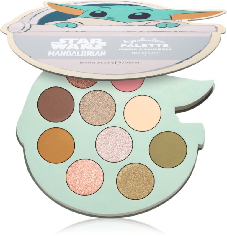Mad Beauty Star Wars Grogu paletă cu farduri de ochi 10x2.5 g