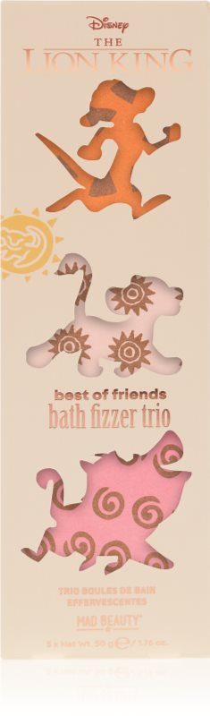 Mad Beauty Lion King Trio bombă de baie 3x50 g