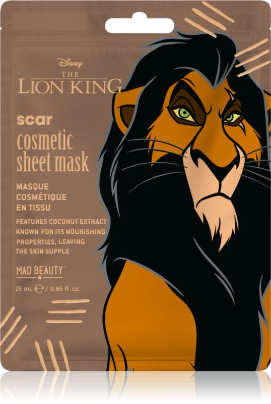 Mad Beauty Lion King Scar mască textilă hidratantă 25 ml