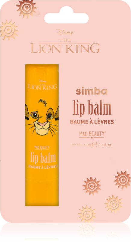 Mad Beauty Lion King Simba balsam de buze cu efect de hidratare 4 g