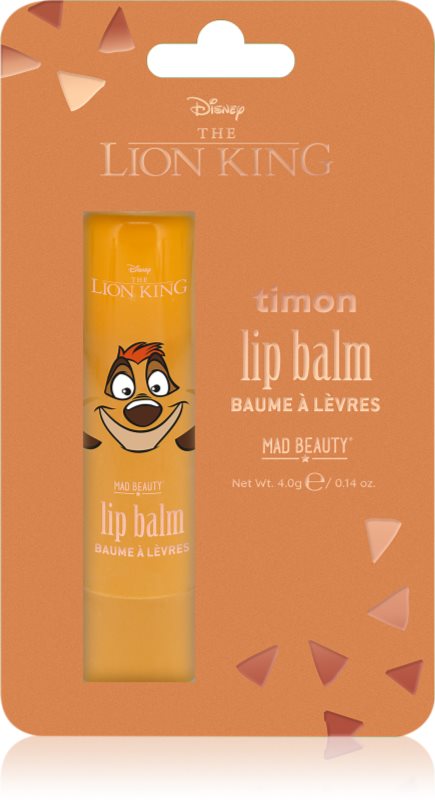 Mad Beauty Lion King Timon Balsam de buze hidratant 4 g