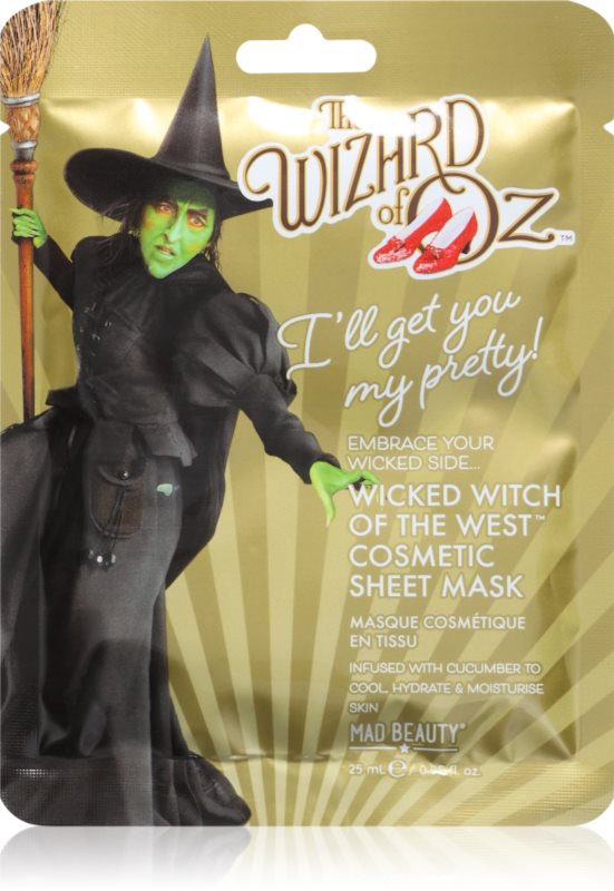 Mad Beauty Wizard of Oz Wicked Witch masca de celule cu efect calmant 25 ml