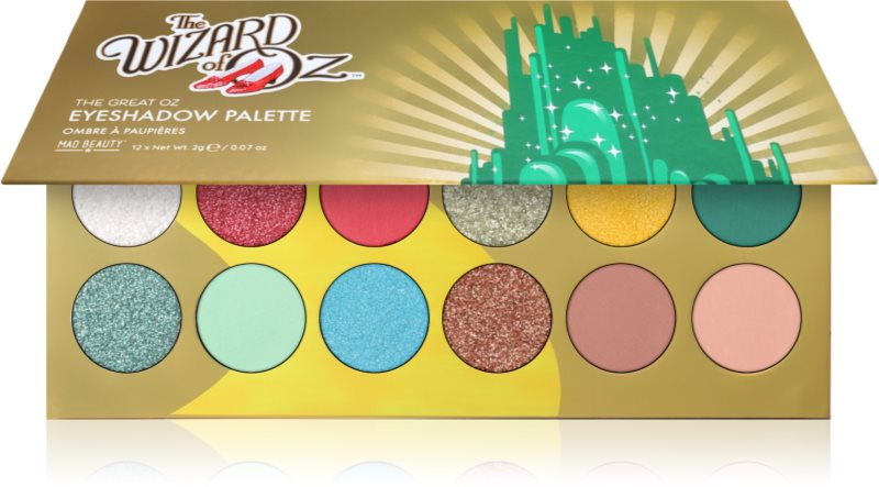 Mad Beauty Wizard of Oz paletă cu farduri de ochi 12x2 g