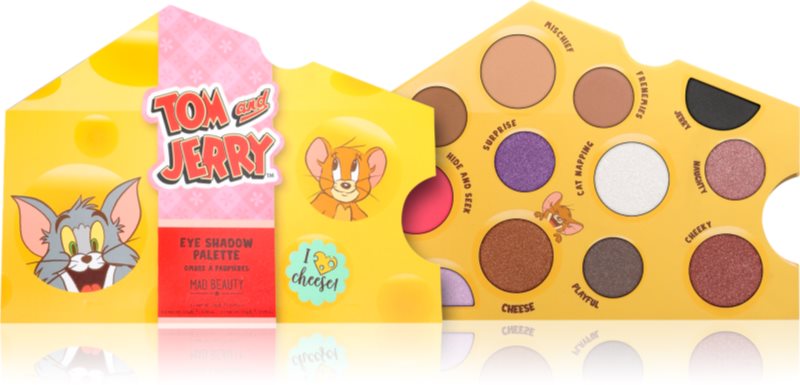 Mad Beauty Tom & Jerry paletă cu farduri de ochi 22 g