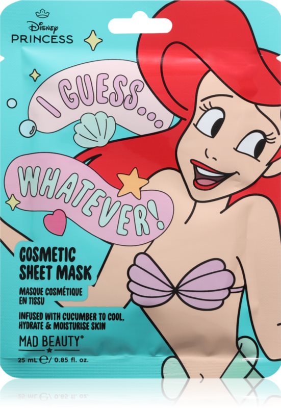 Mad Beauty Disney Princess Ariel mască textilă hidratantă 25 ml