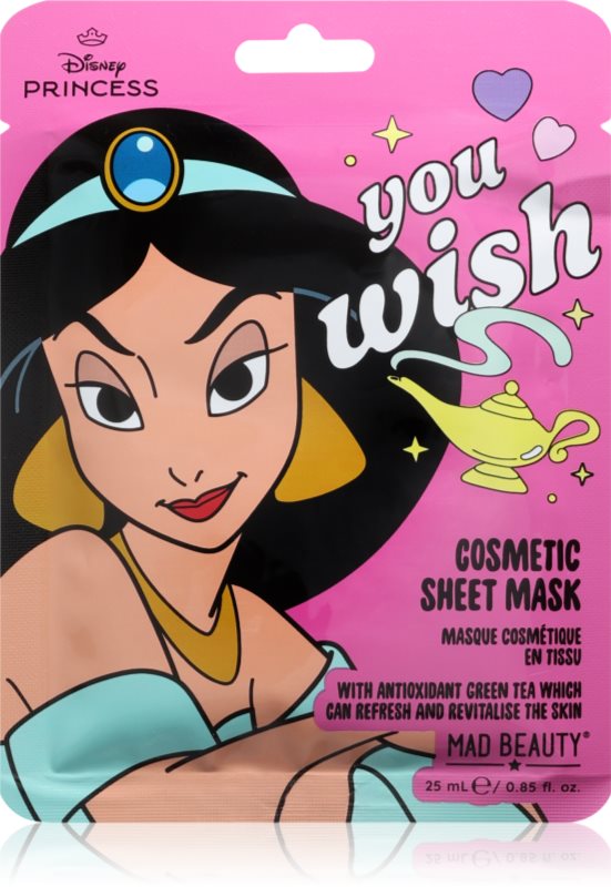 Mad Beauty Disney Princess Jasmine mască textilă hidratantă 25 ml