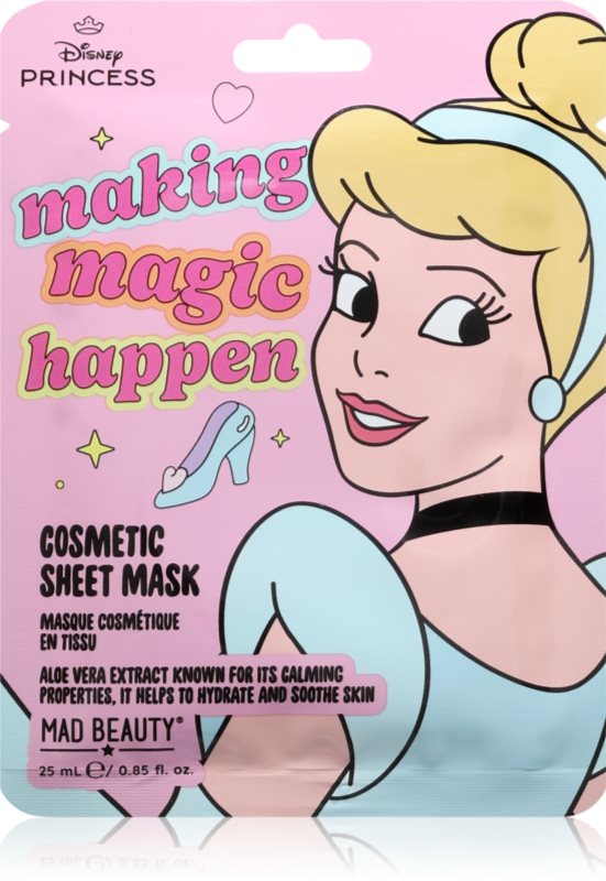 Mad Beauty Disney Princess Cinderella mască textilă hidratantă 25 ml