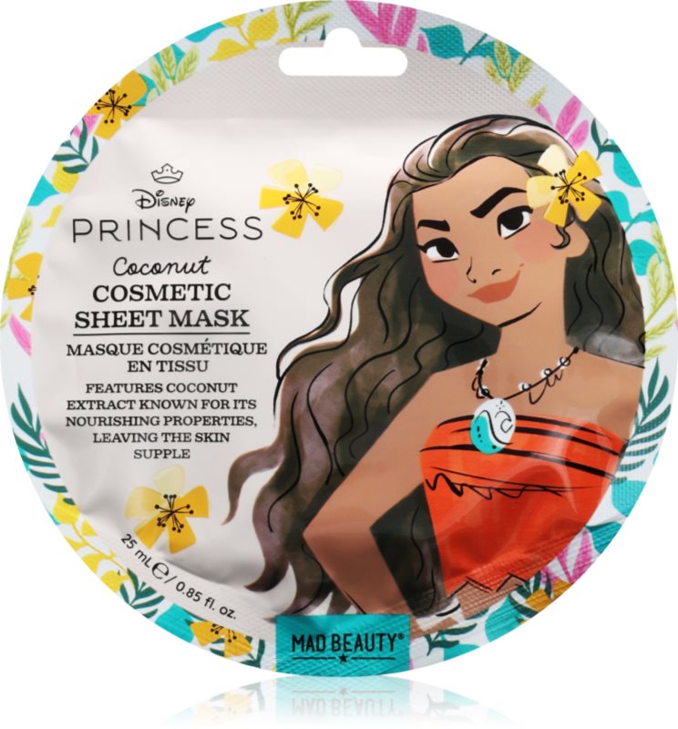 Mad Beauty Disney Princess Moana mască textilă hidratantă 25 ml