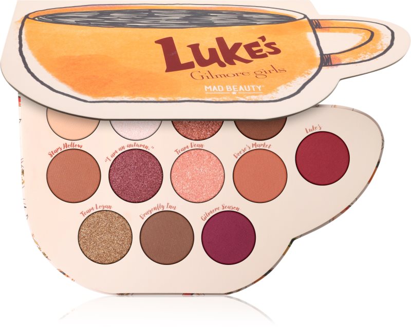 Mad Beauty Gilmore Girls paletă cu farduri de ochi 12x2.5 g