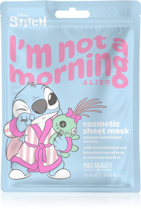 Mad Beauty Disney Stitch mască textilă hidratantă cu efect calmant 25 ml