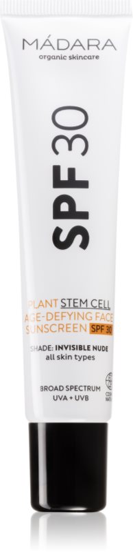 MÁDARA SPF30 Age-Defying fluid protector tonifiant pentru față 40 ml