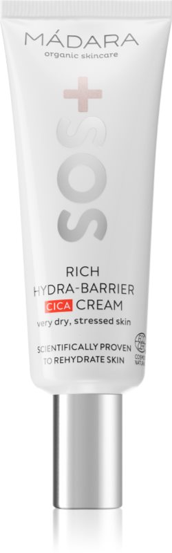 MÁDARA SOS+ Rich Hydra-Barrier CICA crema de fata hidratanta 40 ml