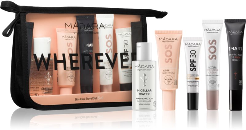 MÁDARA WHEREVER Travel Set 5-In-1 Seturi pentru voiaj pentru o piele perfecta
