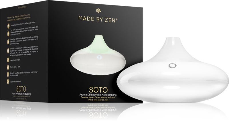 MADE BY ZEN Soto difuzor de aromă cu ultrasunete și umidificator de aer 1 buc