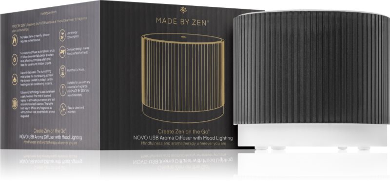 MADE BY ZEN Novo difuzor de aromă cu ultrasunete și umidificator de aer Taupe
