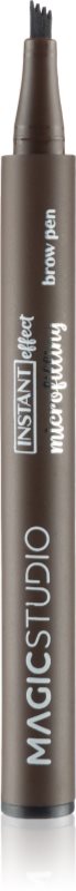 Magic studio Microfilling Brow Pen fixare pe termen lung pentru sprâncene culoare Dark Brown 13.5 g