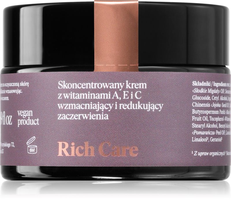 Make Me BIO Rich Care Crema de intarire pentru tenul uscat cu tendinte spre roseata 50 ml
