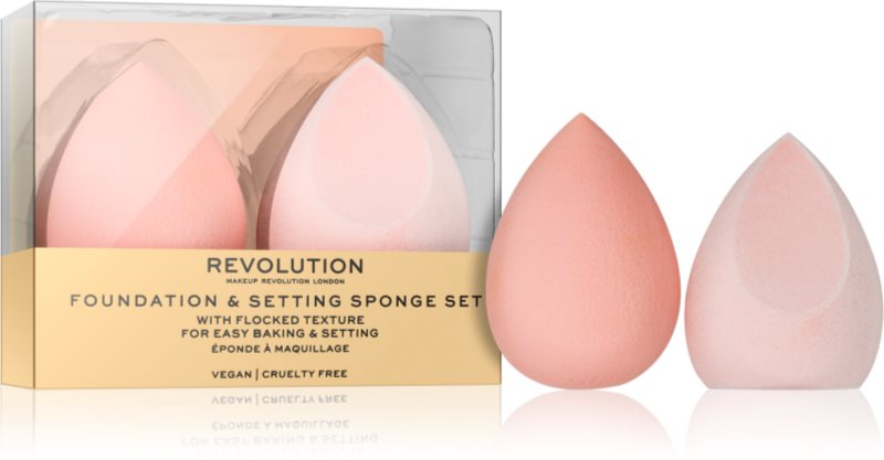 Revolution Conceal & Fix burete pentru machiaj 2 buc