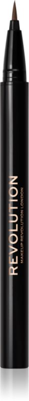 Revolution Hair Stroke Brow Pen creion pentru sprancene culoare Medium Brown 0.5 ml
