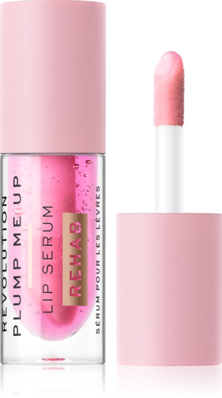 Revolution Rehab Lip Serum ser revigorant pentru volumul buzelor culoare Pink Glaze 4.6 ml