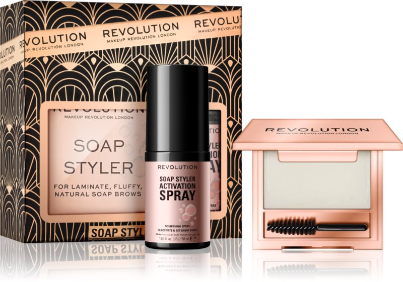 Revolution Soap Styler kit pentru sprâncene ediție cadou culoare Transparent