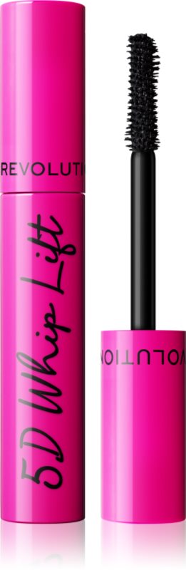 Revolution 5D Lash Whip Lift mascara pentru gene lungi și dese culoare Black 12 ml