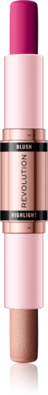 Revolution Blush & Highlight blush cremos și iluminator stick