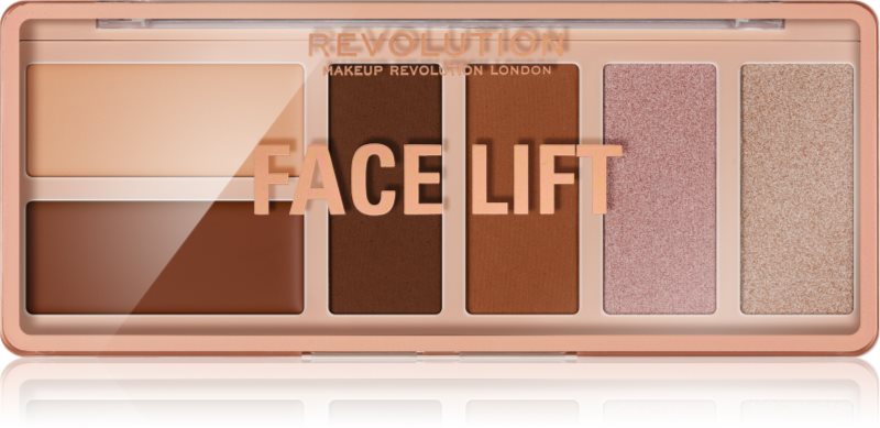 Revolution Face Lift paleta pentru contur facial culoare Light to Medium 6x1.8 g