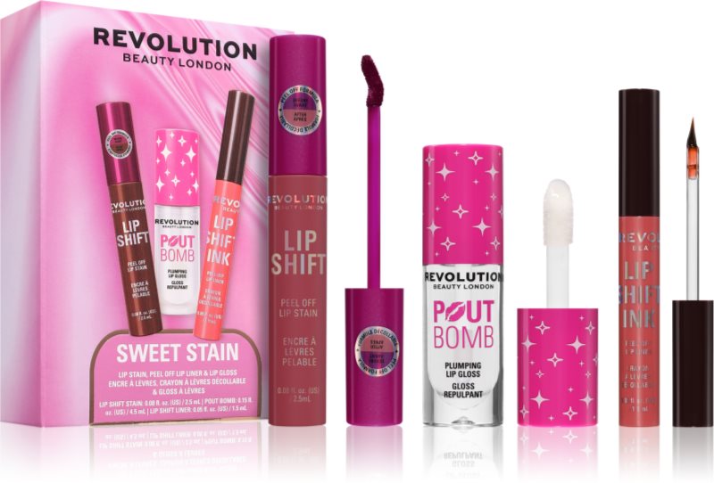 Revolution Sweet Stain Set set cadou de buze 1 buc
