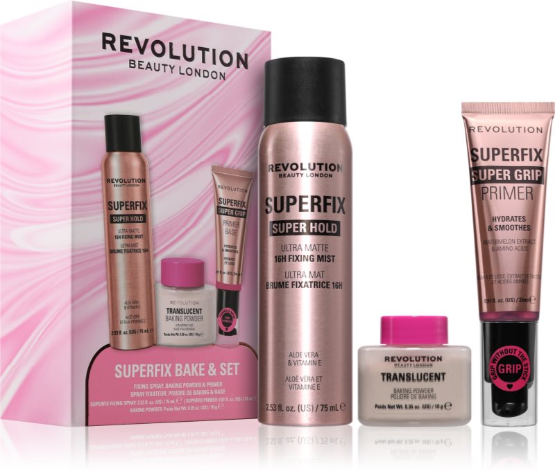 Revolution Superfix Bake Set set cadou faciale 1 buc