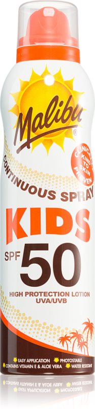 Malibu Continuous Spray cremă pentru plaja SPF 50 175 ml