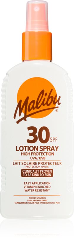 Malibu Lotion Spray High Protection spray pentru bronzat SPF 30 200 ml