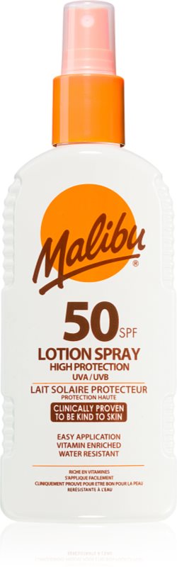 Malibu Lotion Spray High Protection cremă pentru plaja SPF 50 200 ml