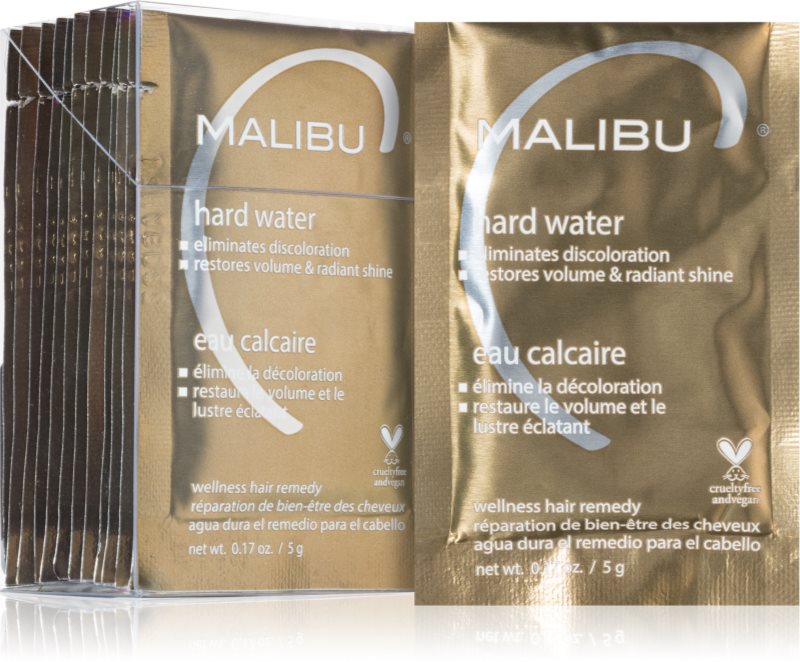 Malibu C Wellness Hair Remedy Hard Water tratament de detoxificare pentru păr 12x5 g