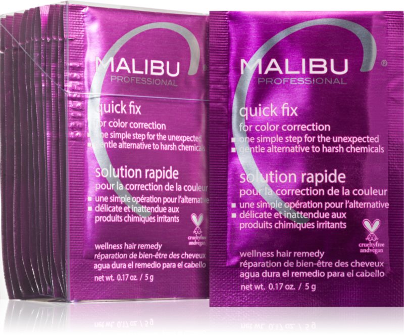 Malibu C Quick Fix tratament reparator pentru curatare pentru păr 12x5 g