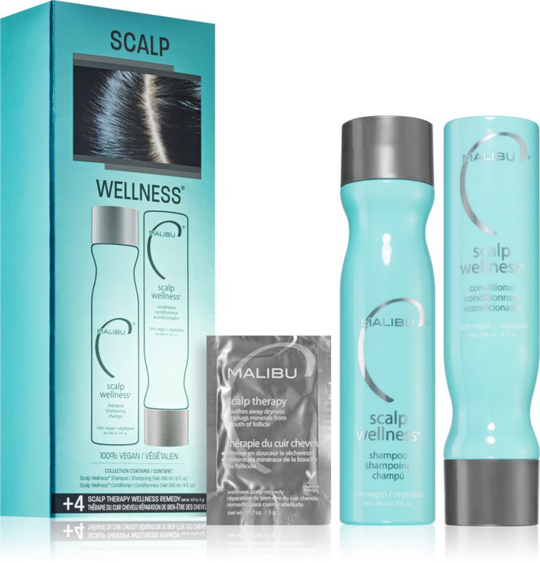 Malibu C Scalp Wellness Collection set pentru un scalp uscat